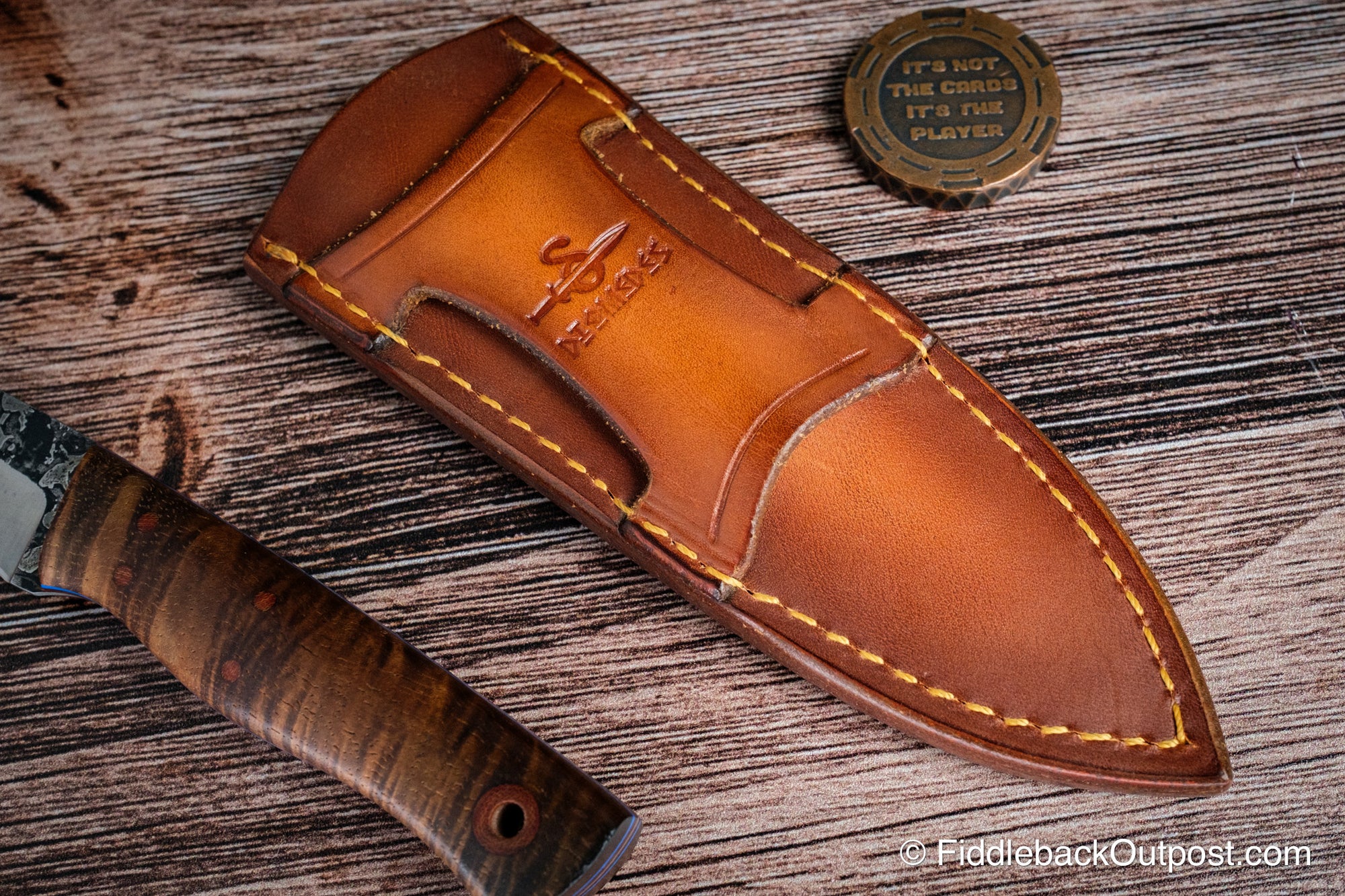 Diomedes Industries XCarry 638 - Leather Belt Sheath - Custom Torque Weave