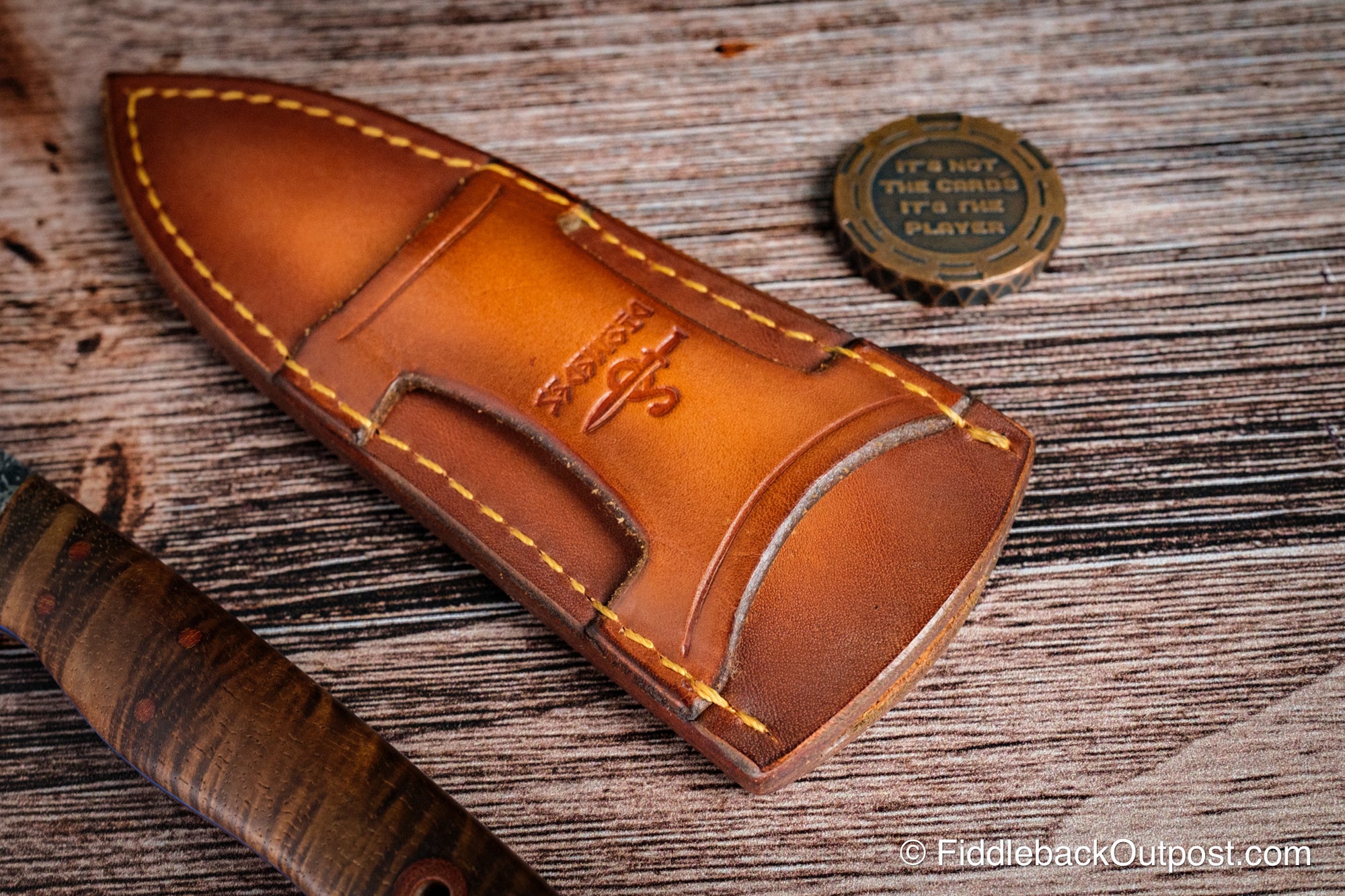 Diomedes Industries XCarry 638 - Leather Belt Sheath - Custom Torque Weave