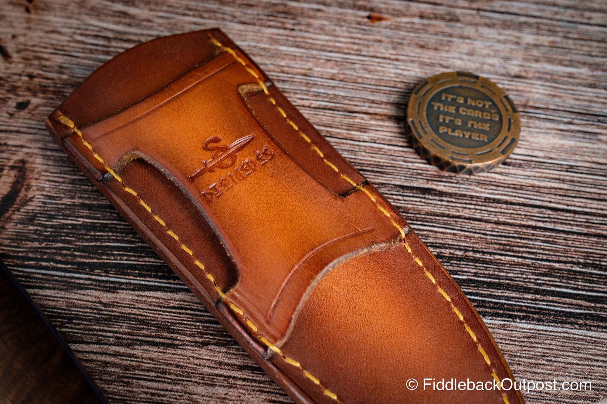 Diomedes Industries XCarry 638 - Leather Belt Sheath - Custom Torque Weave