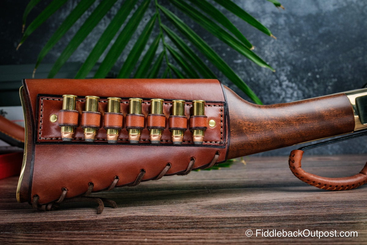 Leather Rifle Butt Stock Cover - Henry - Fiddleback Outpost