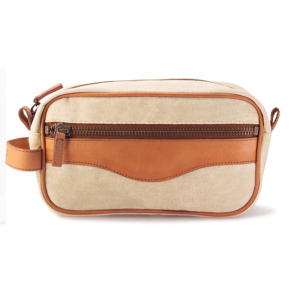Campaign Waxed Canvas Toiletry Shave Kit