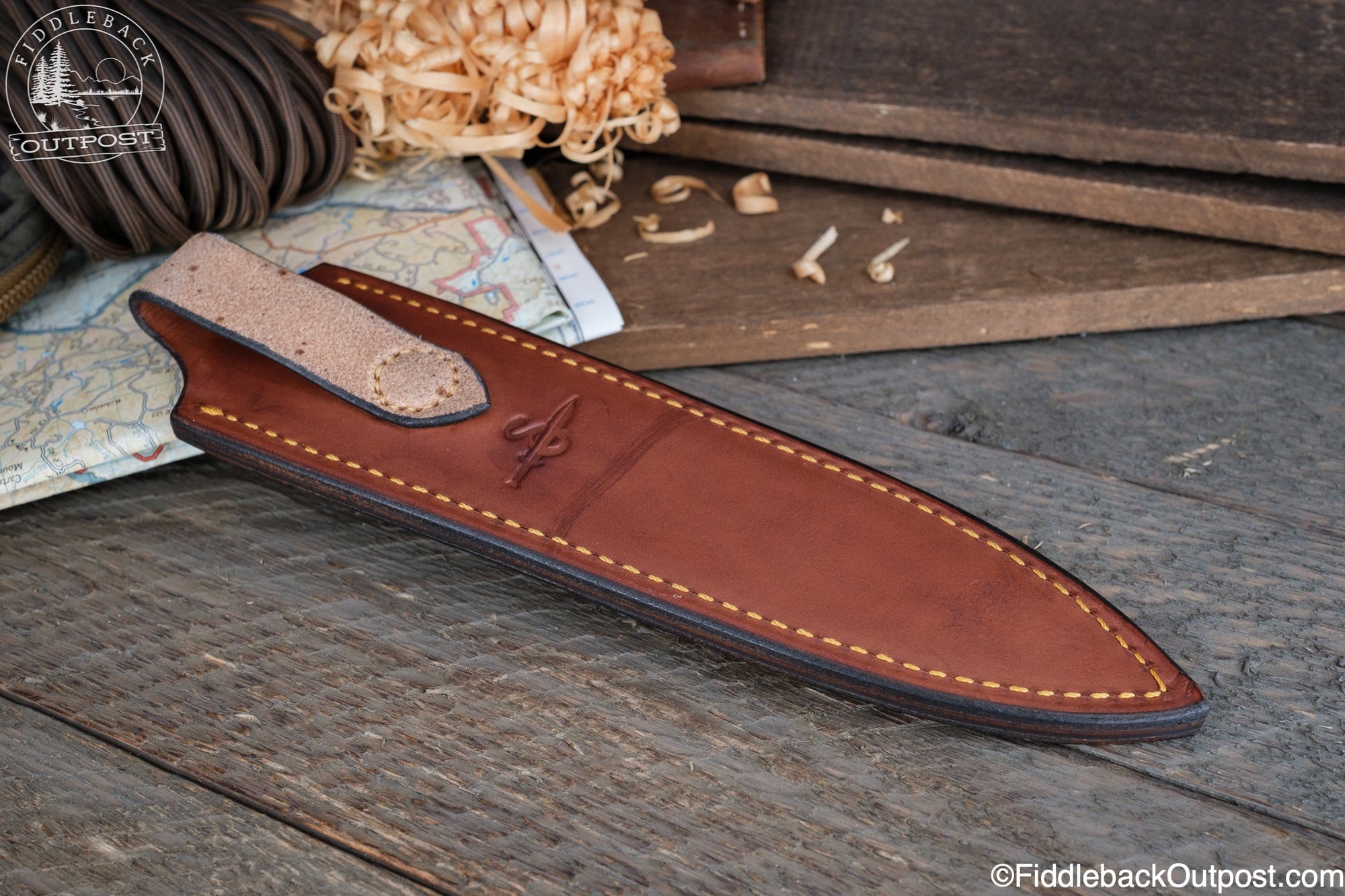 Lion Killer Sheath - 848 - Leather Vertical Ambidextrous Belt Sheath