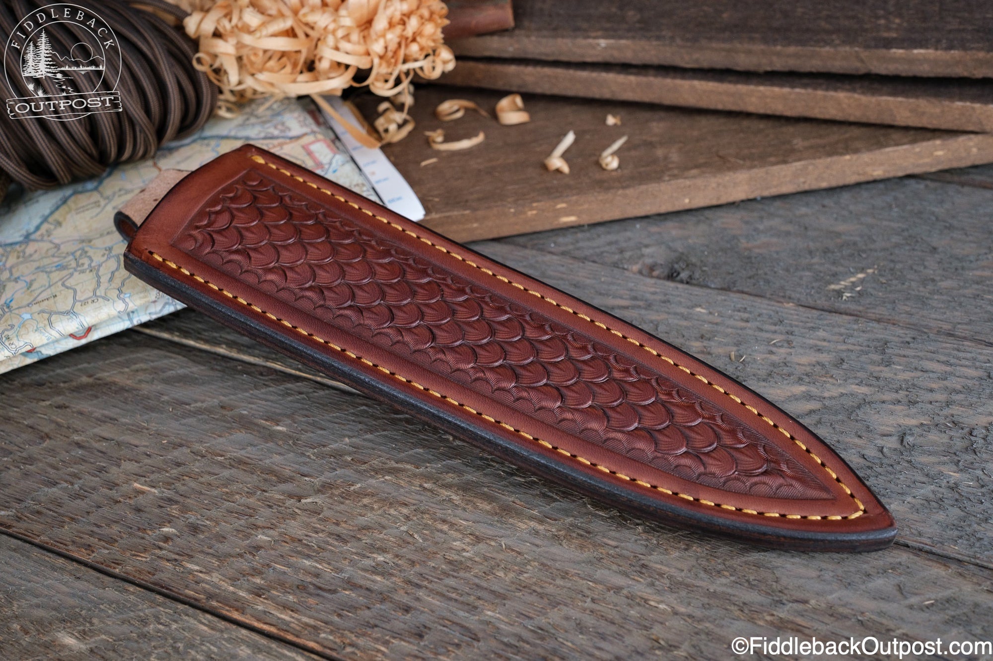 Lion Killer Sheath - 848 - Leather Vertical Ambidextrous Belt Sheath