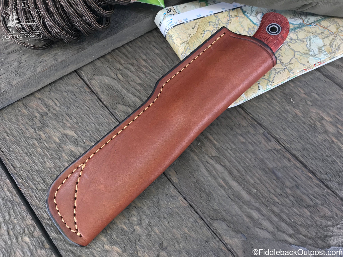 Diomedes Industries - Trekker 738 KE - Fiddleback Outpost - Leather Belt Sheath