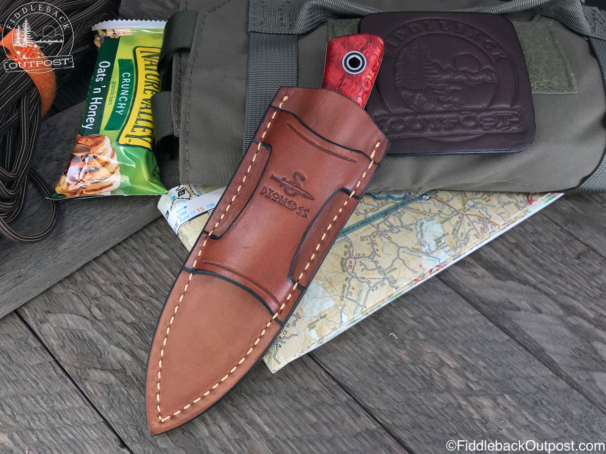Diomedes Industries - XCarry 638 - Fiddleback Outpost - Leather Belt Sheath