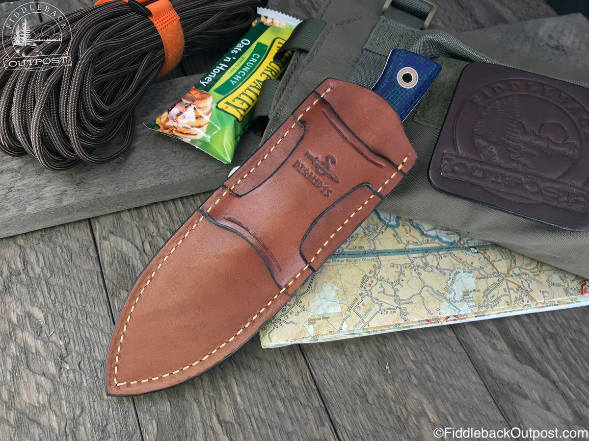 Diomedes Industries - XCarry 748 - Fiddleback Outpost - Leather Belt Sheath