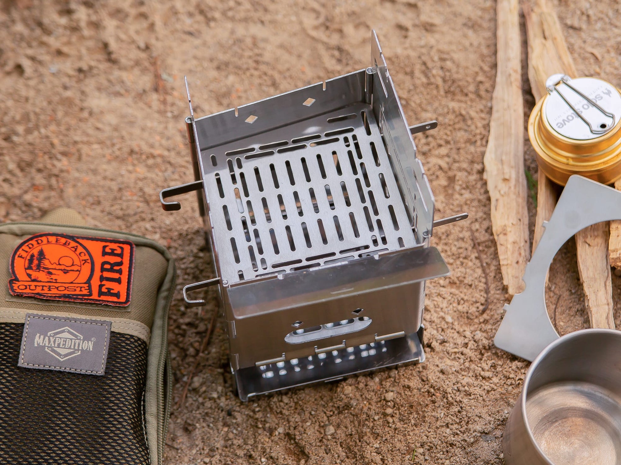 Adjustable Fire Grate for 5" Firebox - Fiddleback Outpost