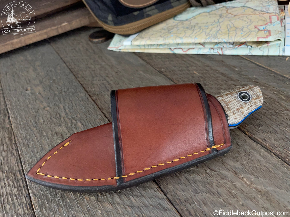 Diomedes Canted Carry 548 - Leather Belt Sheath (Snowbill)