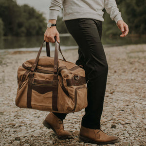 Campaign Waxed Canvas Medium Duffle Bag