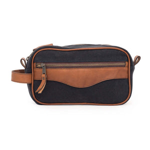 Campaign Waxed Canvas Toiletry Shave Kit