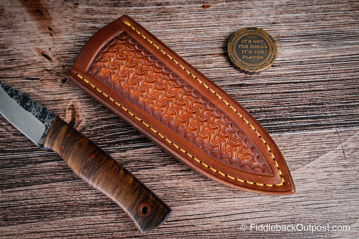 Diomedes Industries XCarry 638 - Leather Belt Sheath - Custom Torque Weave