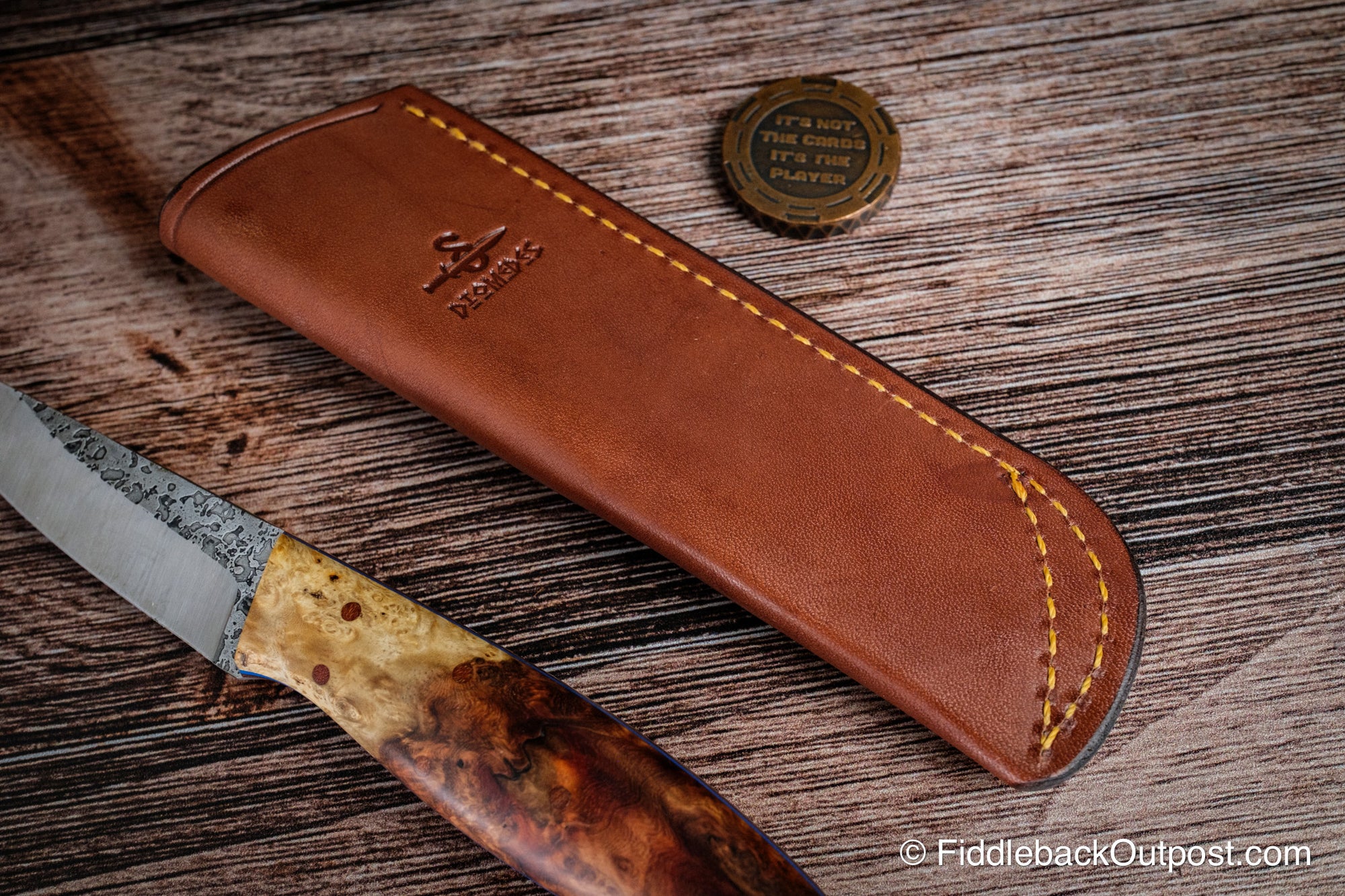 Diomedes Industries PPS 718 - Leather Pocket Sheath for Knife