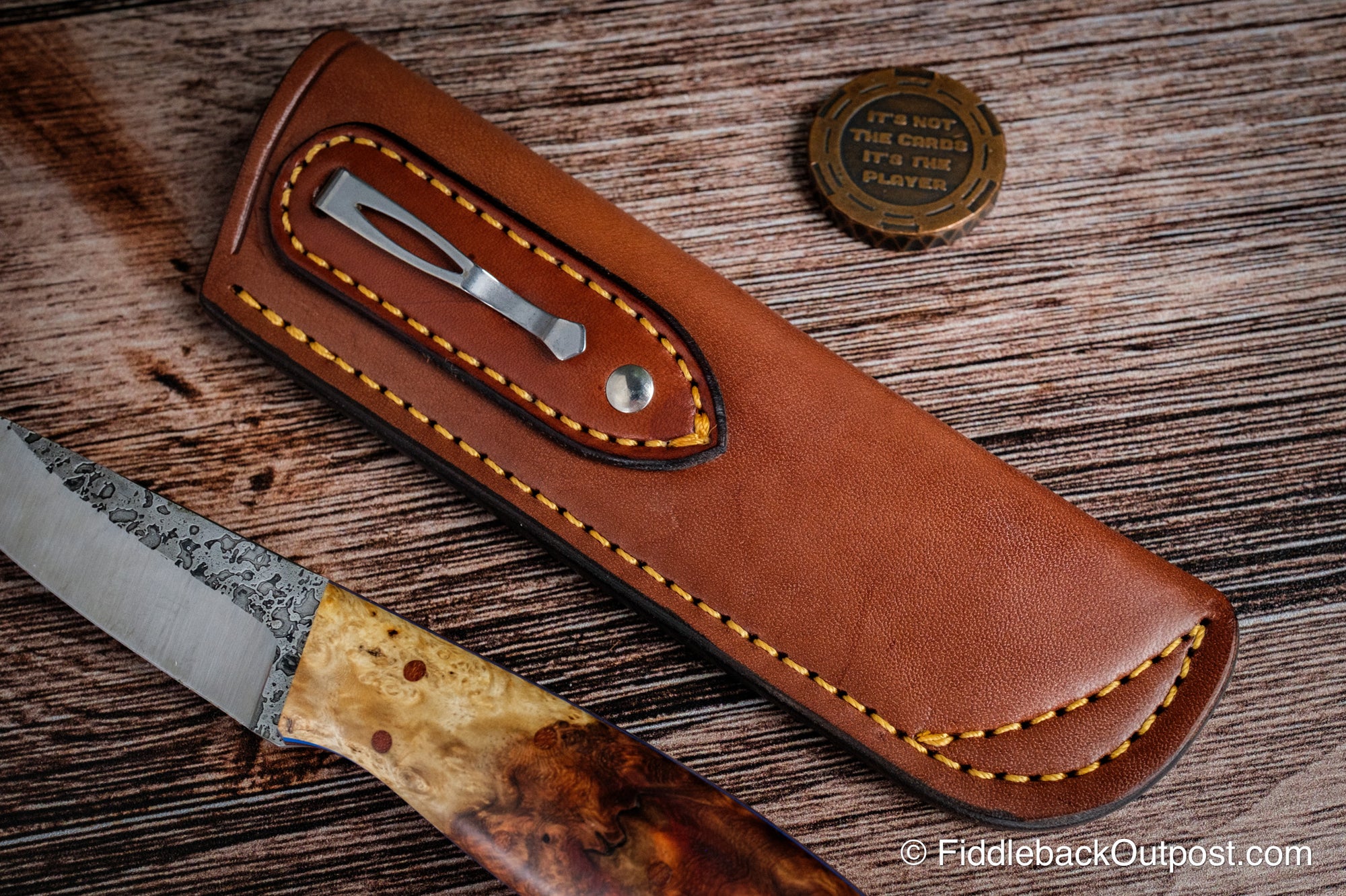 Diomedes Industries PPS 718 - Leather Pocket Sheath for Knife