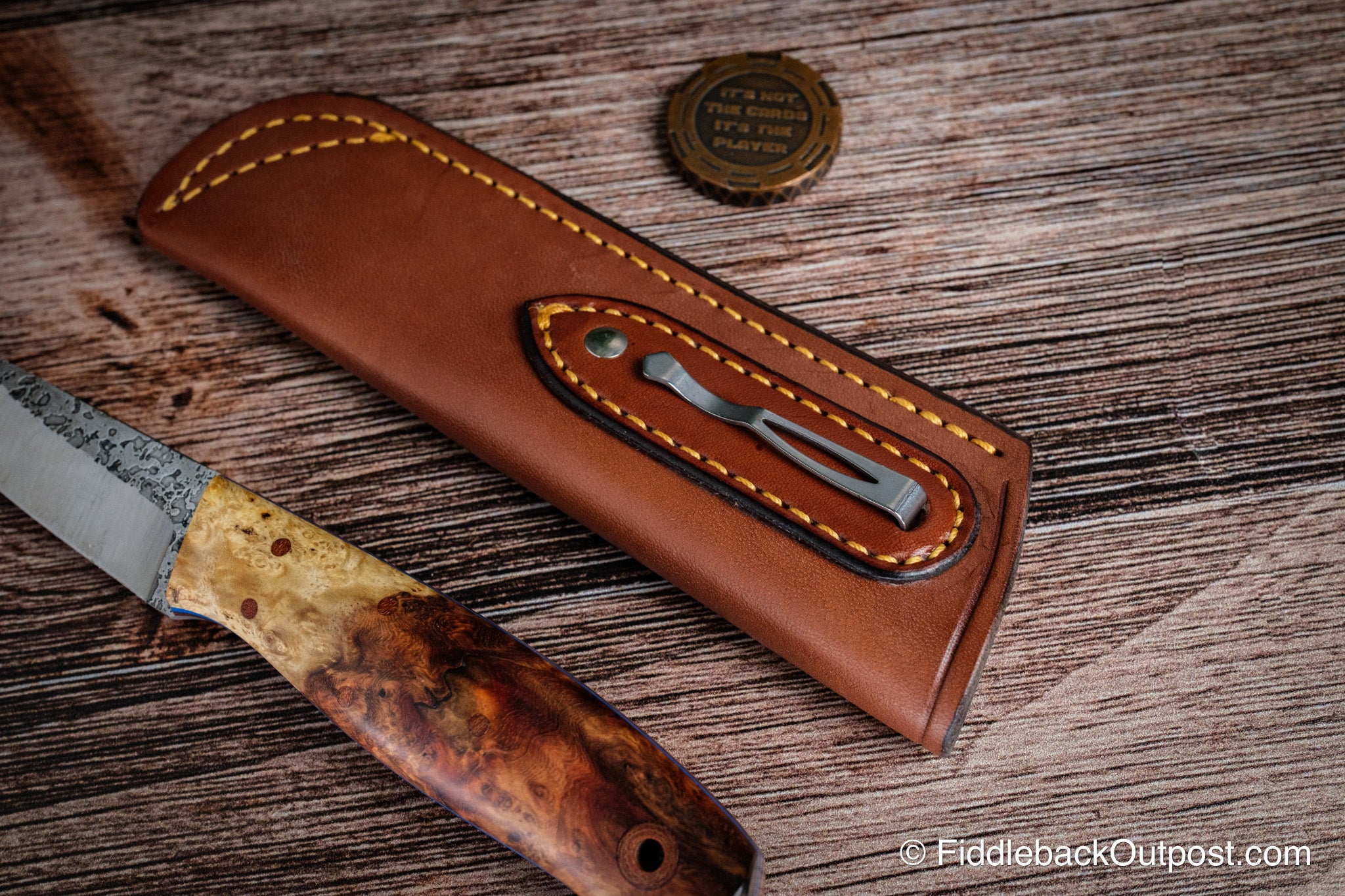 Diomedes Industries PPS 718 - Leather Pocket Sheath for Knife