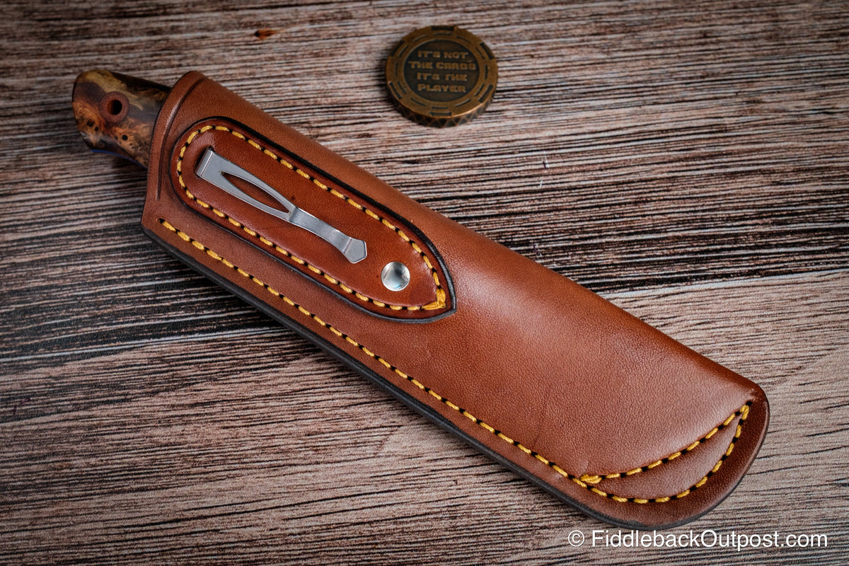 Diomedes Industries PPS 718 - Leather Pocket Sheath for Knife
