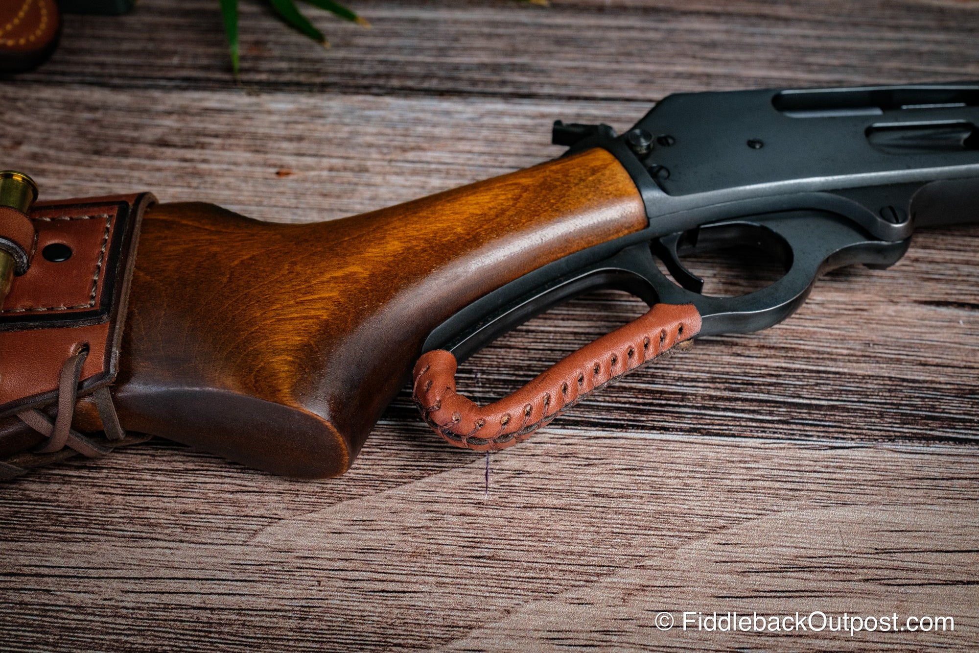Leather For Rifle Leather Lever Wrap for Lever Action Rifles - Fiddleback Outpost