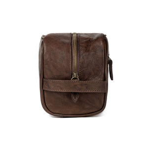 Benjamin Leather Toiletry Wash Bag