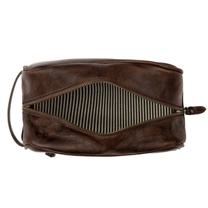 Benjamin Leather Toiletry Wash Bag