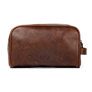 Benjamin Leather Toiletry Wash Bag