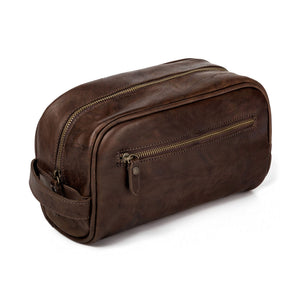 Benjamin Leather Toiletry Wash Bag