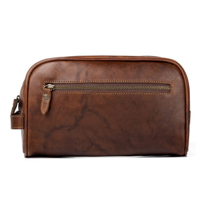 Benjamin Leather Toiletry Wash Bag