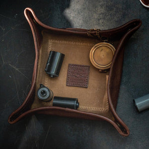 Campaign Waxed Canvas Desk Caddy