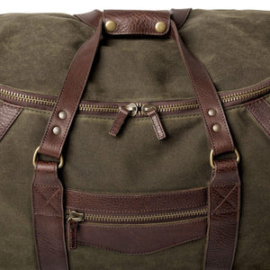 Campaign Waxed Canvas Rolling Carry-On Duffle Bag