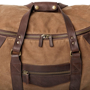 Campaign Waxed Canvas Rolling Carry-On Duffle Bag