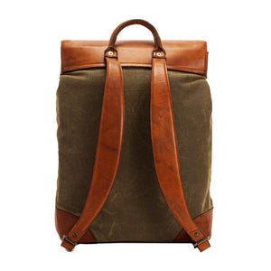 Heritage Waxed Canvas Steamer Backpack No. 2