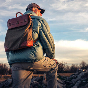 Heritage Waxed Canvas Steamer Backpack No. 2