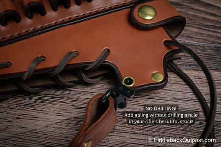 Butt Stock Cover and Sling Set - Drill Free - Rifle - Fiddleback Outpost