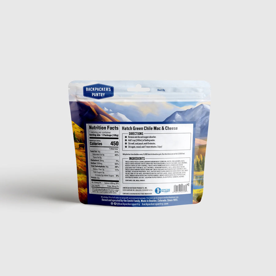 Backpacker's Pantry - Hatch Chile Mac & Cheese