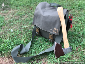 Council Tool - 14" Velvicut® 1.25# Premium Hudson Bay Belt Hatchet - w/ Leather Mask - Fiddleback Outpost
