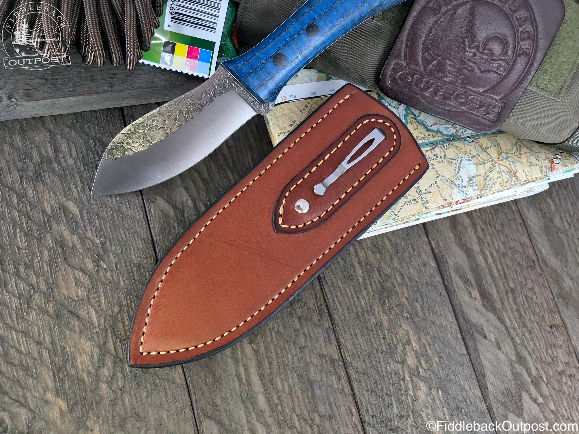 APS 748 WIDE - Leather Ambidextrous Pocket Sheath for Knife