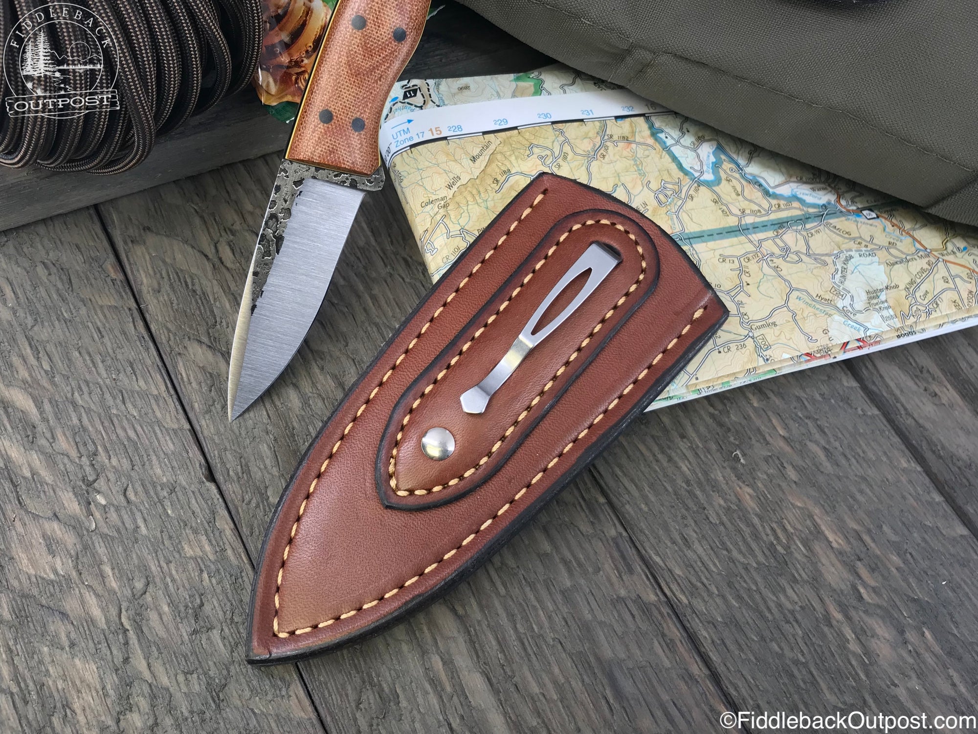 APS 538 - Leather Ambidextrous Pocket Sheath for Knife