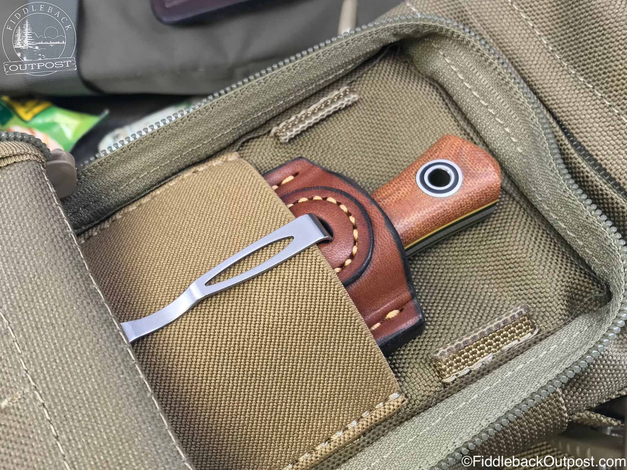 APS 538 - Leather Ambidextrous Pocket Sheath for Knife