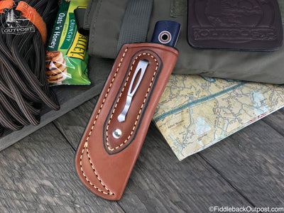 Diomedes Industries - PPS 528 - Fiddleback Outpost - Leather Pocket Sheath