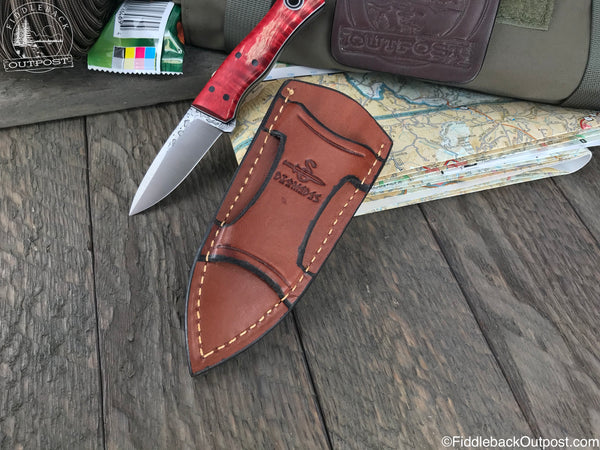 XCarry 538 - Ambidextrous Leather Belt Sheath for Knife