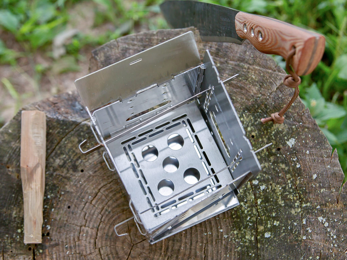 Firebox Stove 5" Gen2 Large Camp Stove Fiddleback Outpost