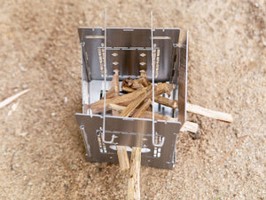 Firebox Stove - 5" Large Camp Stove - Complete Kit