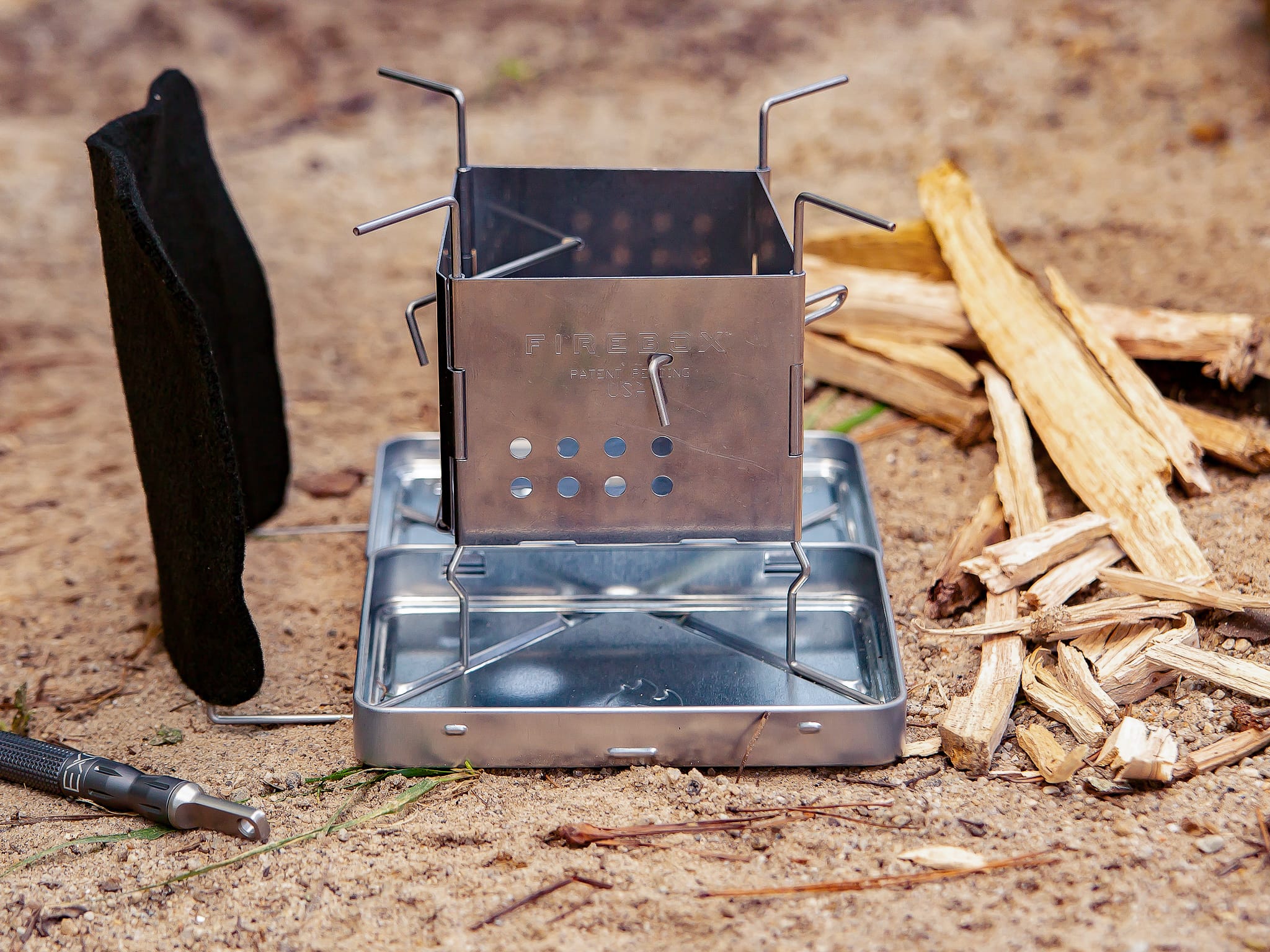 Firebox Stove - Nano X-Case Kit - Stainless - Fiddleback Outpost