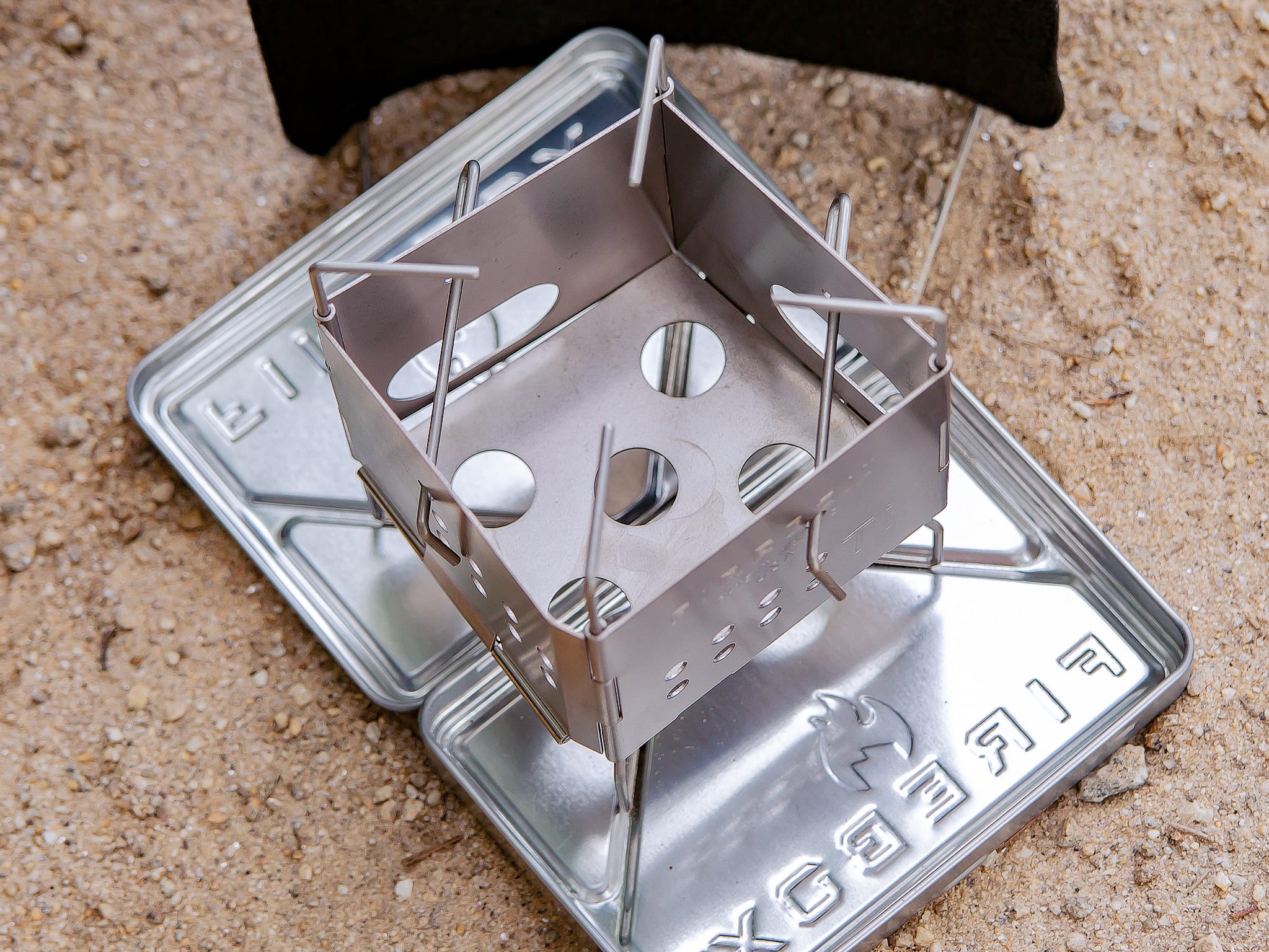 Firebox Stove - Nano X-Case Kit - Titanium - Fiddleback Outpost