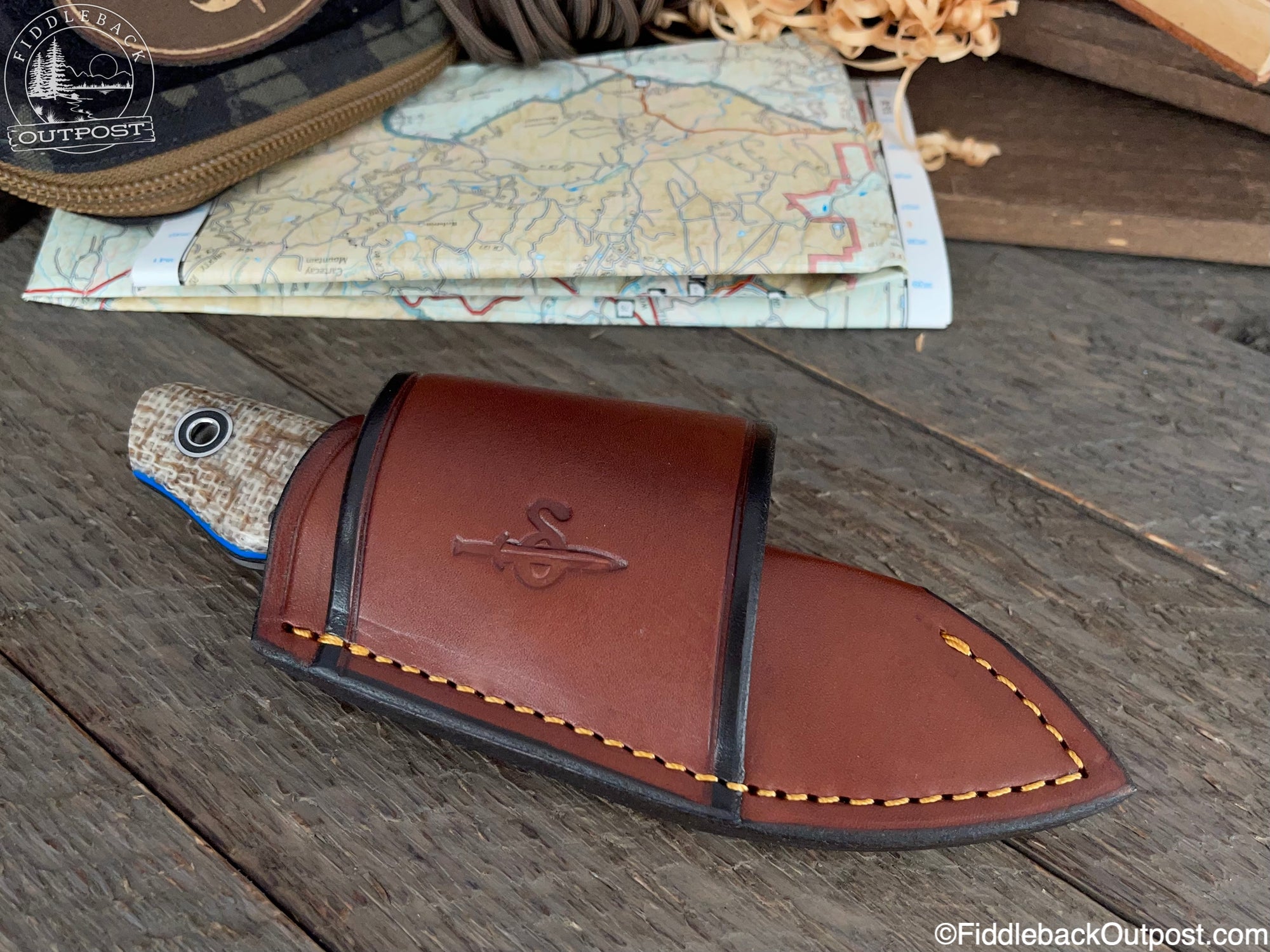 Canted Carry 548 - Leather Belt Sheath (Snowbill)