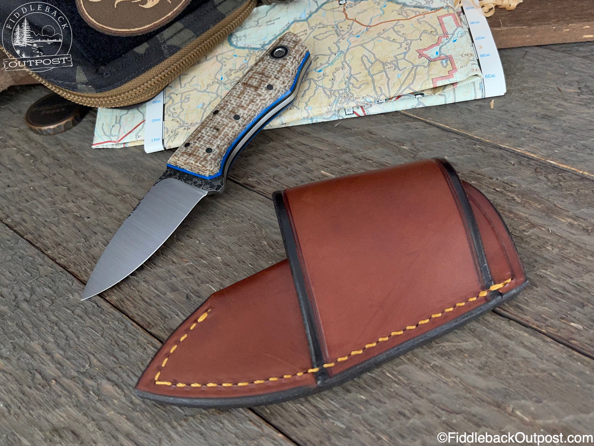 Canted Carry 548 - Leather Belt Sheath (Snowbill)